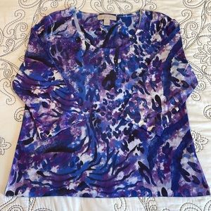 Multicolored sequined tee